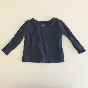 GAP baby Organic Cotton Rib T-Shirt in Navy